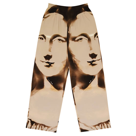 All-over print unisex wide-leg pants