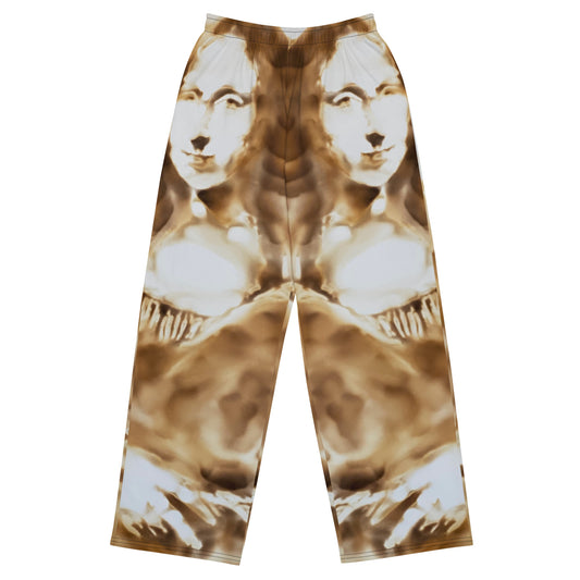 All-over print unisex wide-leg pants